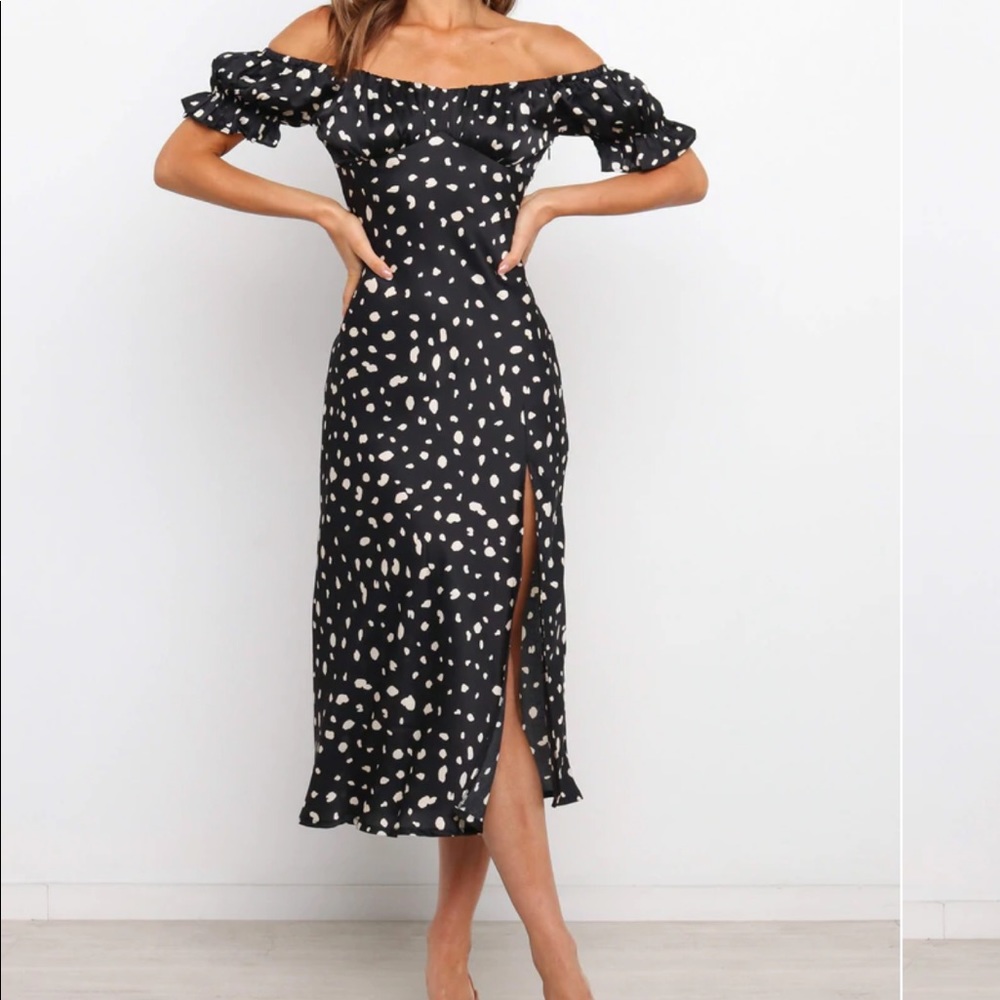 Petal & Pup Midi Black Dress - Size 8 - BRAND NEW WITH TAGS